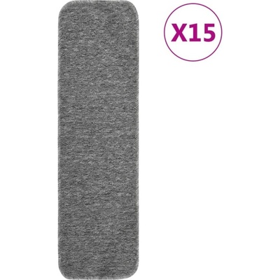 vidaXL Противоплъзгащи стелки за стълби, 15 бр, 75x20 см, сиви (B.V.)
