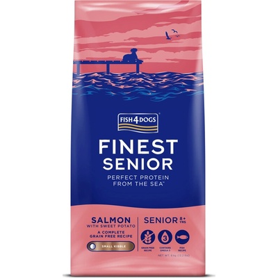 Fish4Dogs Senior Small Finest losos se sladkými bramborami 6 kg