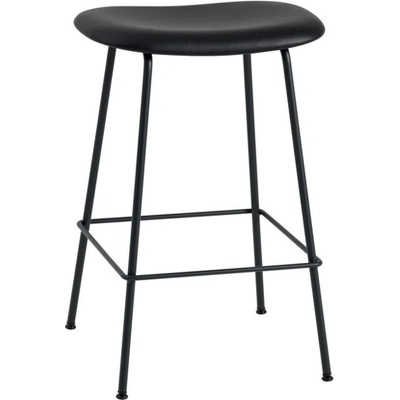 Muuto Fiber 65cm tube base+ black leather