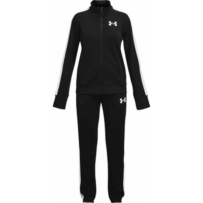 Under Armour dievčenská športová súprava EM KNIT TRACK SUIT čierna biela