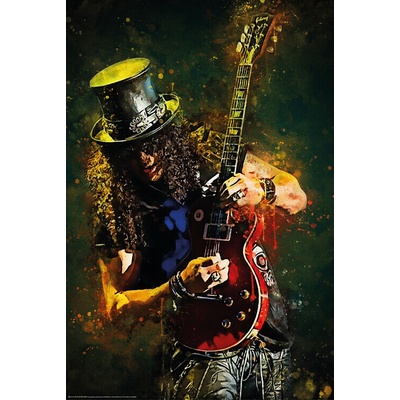 Plagát, Obraz - Splatter Guitarist, 61 × 91.5 cm