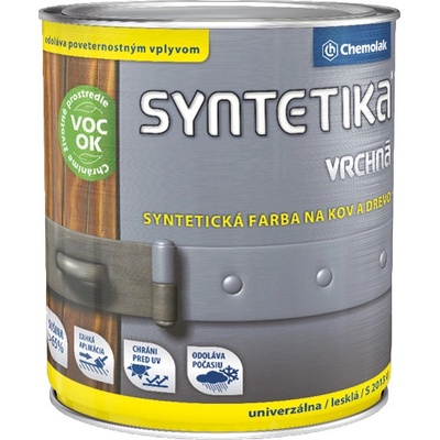 SYNTETIKA S 2013 U Vrchná syntetická farba na kov a drevo 0,6 L 1805 antracitová