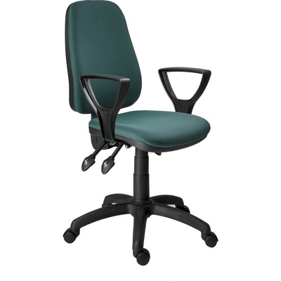 Antares Работен стол Antares 1140 ASYN BR25 до 140кг, дамаска, полипропиленова база, асинхронен механизъм, газов механизъм, коригиране на височината, зелен (1140-ASYN-BR25-D6)