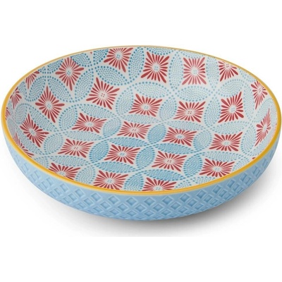 Mikasa Kameninová miska Coupe s modrou mozaikou 21 cm MKPBOWLS32