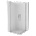 Mexen Velar Duo плъзгаща се душ кабина 80 x 80 см, матирано, хром - 871-080-080-32-01 (871-080-080-32-01)