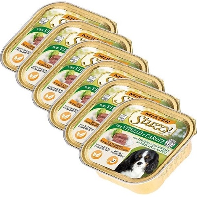 Stuzzy Mister Adult Dog telecí a mrkev 6 x 150 g