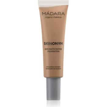 Mádara MÁDARA Skinonym Semi-Matte Peptide дълготраен фон дьо тен с пептиди цвят #65 Warm Tan 30ml