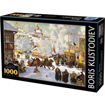 Image 1 of D-Toys - Puzzle Boris Kustodiev - Maslenitsa - 1 000 piese