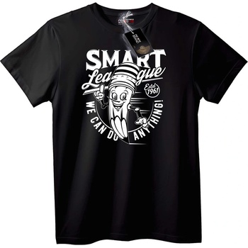 NOONEBRAND Тениска Умна Лига Карикатура - S, White