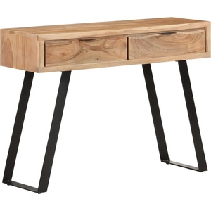 vidaXL Конзолна маса, 100x35x76 cм, акация масив с живи ръбове (323522)
