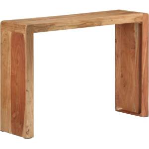 vidaXL Конзолна маса, 110x30x76 cм, акациево дърво масив (351650)