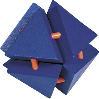 Image 1 of Fridolin Логически 3D пъзел Fridolin Magic Trianglebox Orange - Blue