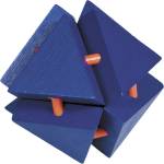 Fridolin Логически 3D пъзел Fridolin Magic Trianglebox Orange - Blue