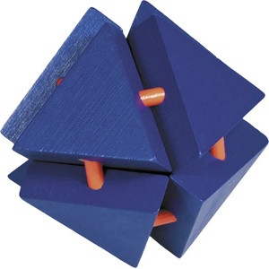 Fridolin Логически 3D пъзел Fridolin Magic Trianglebox Orange - Blue