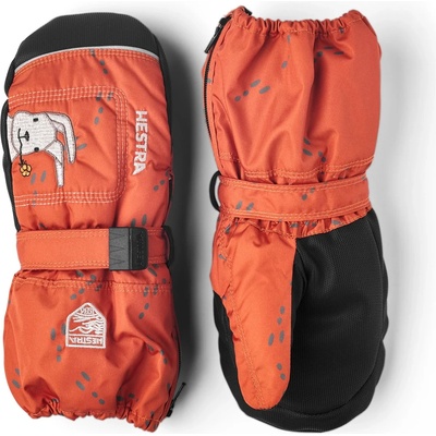 Hestra Ръкавици Hestra Baby Zip Long Mitt Gloves - Orange Print - размер 4 (EU) (202-1463-1214)