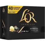  40 бр. кафе капсули L' OR Espresso RISTRETTO съвместими с кафемашини NESPRESSO