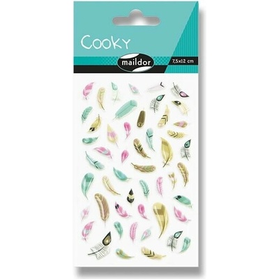 Maildor 3D Cooky samolepky pierka