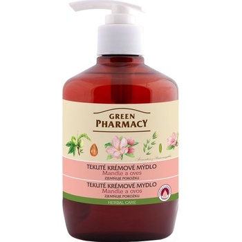 Green Pharmacy Mandle a Ovos tekuté krémové mydlo zjemňujúce pokožku 460 ml