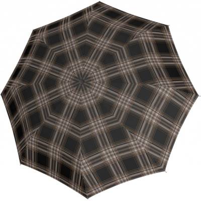 DERBY Hit Magic káro plně automatický deštník tmavě šedá 744168P02