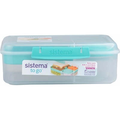 Sistema To Go Krabička 1,65 l 3 komory téglik mätová