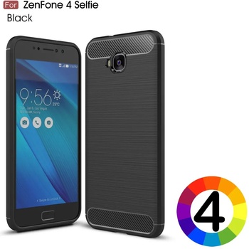 ASUS Zenfone 4 Selfie ZD553KL Удароустойчив Carbon Fiber Калъф и Протектор