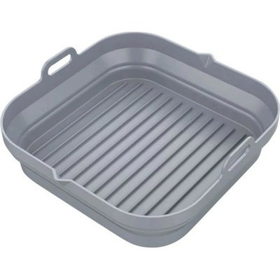 Klausberg Комплект 2 бр. правоъгълни силиконови форми за Airfryer Klausberg KB 7790, 21х20.3 см, До 230C, Без BPA, Сив (KB 7790)