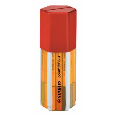 Мини тънкописци Stabilo - Point 88, В кутия, 18 цвята, асортимент (ST688/18-11)