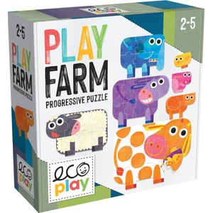 Headu Прогресивен пъзел Headu Ecoplay - Животните във фермата (HMU28658) - baby