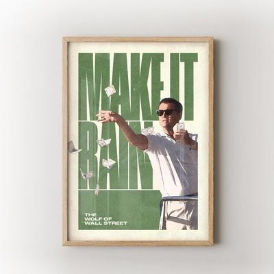 Make It Rain Velikost: 20x30 cm, Rám: Přírodní – Zboží Dáma