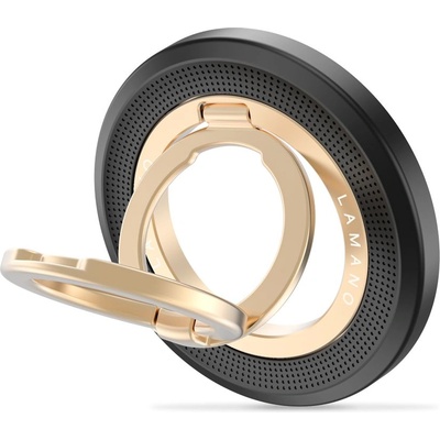 Tech-Protect mmr700 lamano magnetic magsafe phone ring black/gold (5906302353088)
