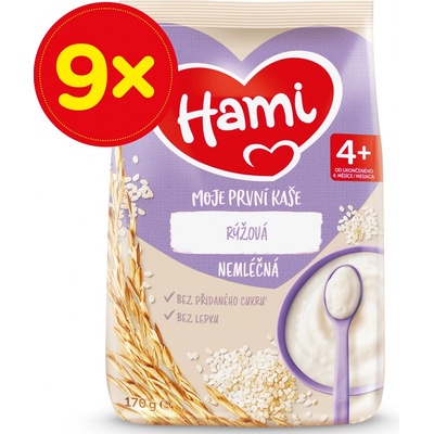Hami Moje první kaše nemléčná rýžová 9 x 170 g