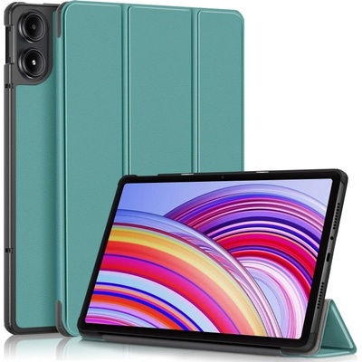 Vsetkonamobil 78939 LEATHER Zaklápací kryt pre Xiaomi Redmi Pad Pro / Pad Pro 5G zelený