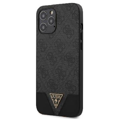 Калъф Guess 4G Triangle Case for iPhone 12 Pro Max 6.7 Grey (GUHCP12LPU4GHBK)