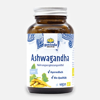 Govinda Ashwagandha energie, vitalita, sex, 90 kapslí, 45 g, BIO