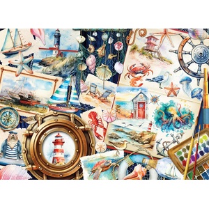 Cobble Hill - Puzzle Seashore Sketchbook - 1 000 piese