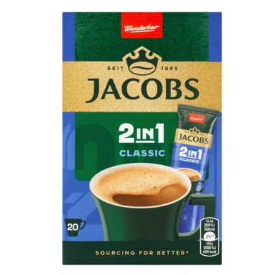 Douwe Egberts Разтворимо кафе Jacobs Original 2in1 20 x 12.4g