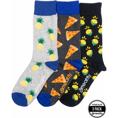 Meatfly чорапи Lexy Triple Pack Citrus | Многоцветен | Размер Meatfly | Cheren | МЪЖЕ | 42-47