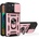 HQWear Кейс с протектор за камера HQWear Hybrid Armor Camshield за iPhone 15 Pro Max, розов (9145576280850)