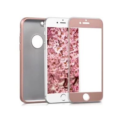 kwmobile Кейс с алуминиев ръб за Apple iPhone 6 - розов