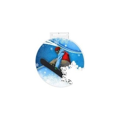 Poháry Bauer Akrylátová medaile MDAS0025 Snowboard
