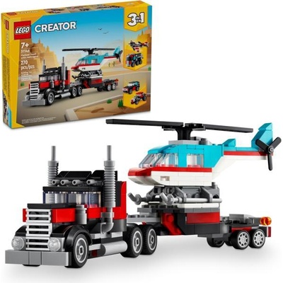 LEGO® Creator 3-in-1 - Flatbed Truck with Helicopter (31146)