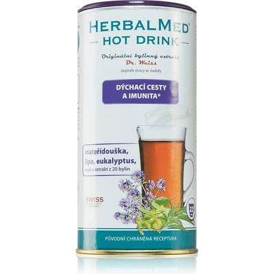 Dr.Weiss HerbalMed Hot Drink nachlazení a rýma prášek na přípravu nápoje při rýmě a nachlazení 180 g