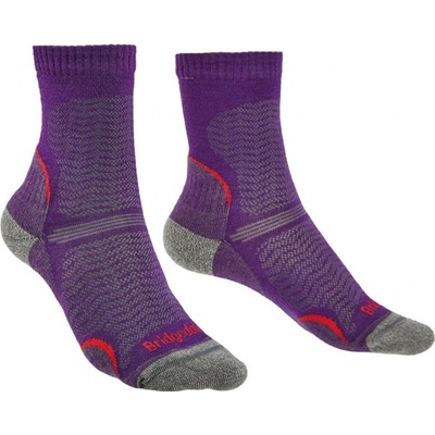 Bridgedale Hike Ultra light merino Endurance Crew Women aubergine – Hledejceny.cz