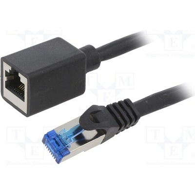 Logilink CQX033S Prodlužka Ethernet, RJ45 zásuvka,RJ45 vidlice, S/FTP, 6a, Cu