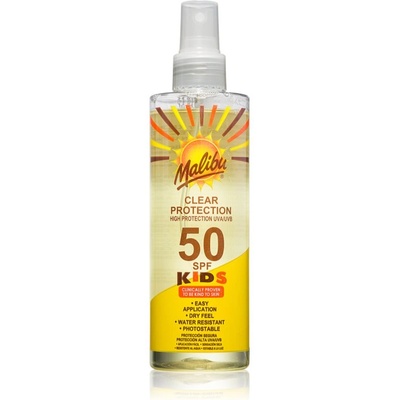 Malibu Clear Protection защитен спрей SPF 50 за деца 250ml