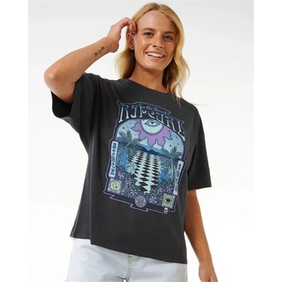 Rip Curl SLOW DOWN HERITAGE TEE Washed Black