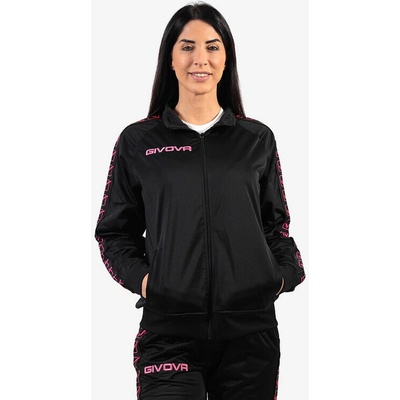 Givova Giacca Tricot Band čierna-fuchsiová fluo