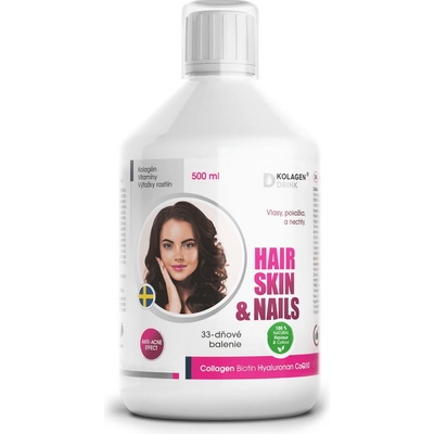 HAIR SKIN & NAILS výživový doplnok na vlasy pokožku a nechty 500 ml