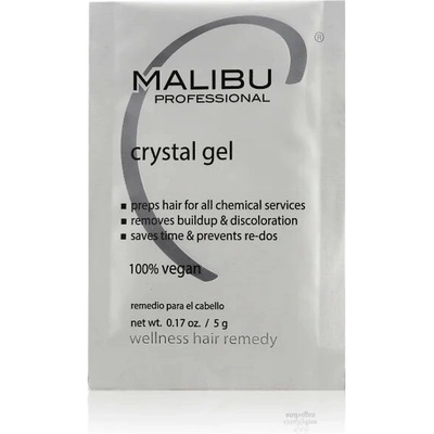 Malibu C Crystal Gel Krystalky pro odstranění nánosů minerálů na vlasech 12 x 5 g