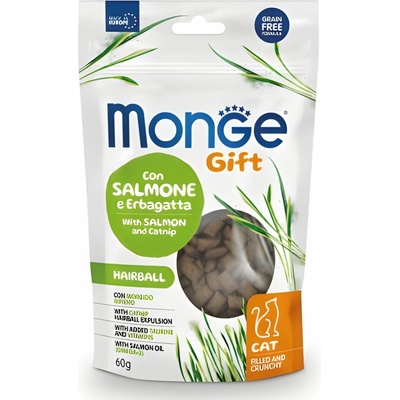 Monge Gift Cat Hairball s lososom a šantou mačacou 60 g